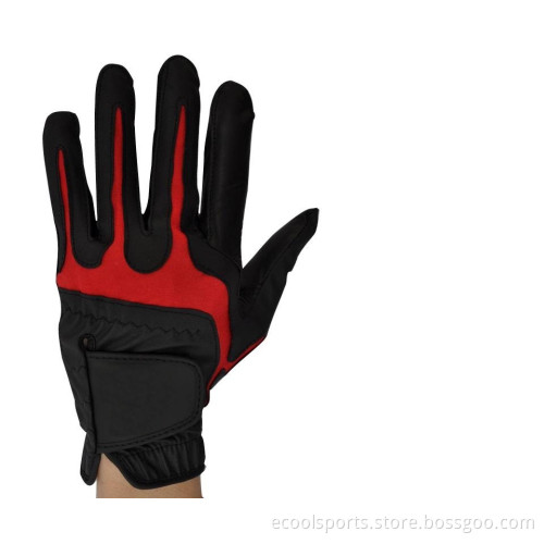 Cheap PU Plus Sheepskin Leather Golf Glove, High Quality Abrasion Resistance Glove